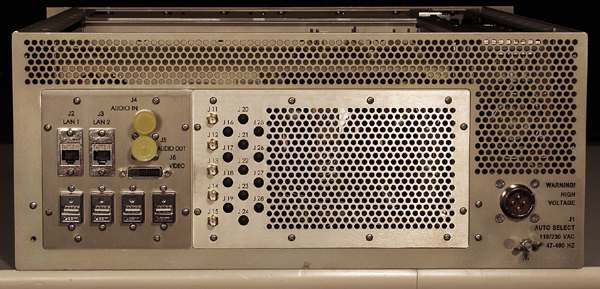 Figure 2. The rear panel includes all analog signal connections and customizable to the application requirements