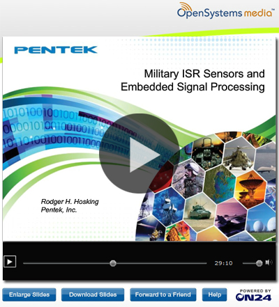 Military ISR Sensors and Embedded Signal Processing
